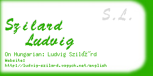 szilard ludvig business card